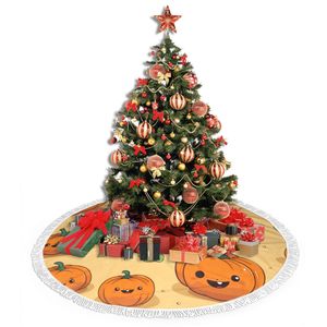 Jupe de sapin de Noël vintage de luxe à image personnalisée avec bords à pompons Fourniture de décoration artisanale à la mode pour la vente en gros d'usine de cuisine - Product Image 1