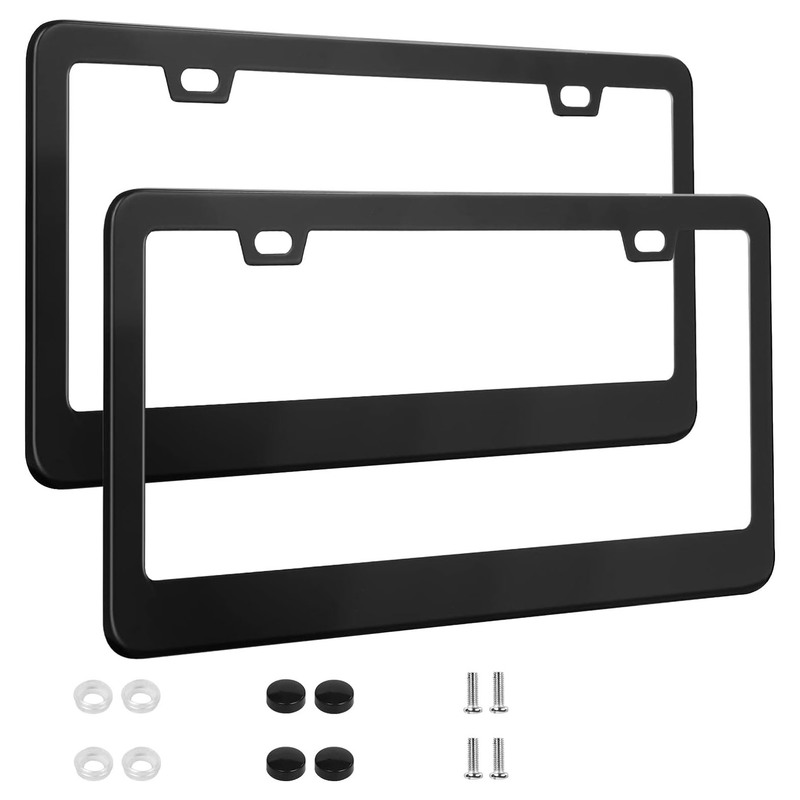 Personalised Logo Aluminium License Plate Frames