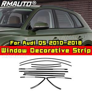 Bande décorative pour fenêtre de voiture, cadre de porte en acier inoxydable, composants extérieurs pour Audi Q5 2010-2018, Kit carrosserie, accessoires de voiture - Product Image 2