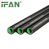 IFAN Muestra gratis 20MM-160MM PPR Tubería de plástico de aluminio Materiales de plomería Tubería de plástico