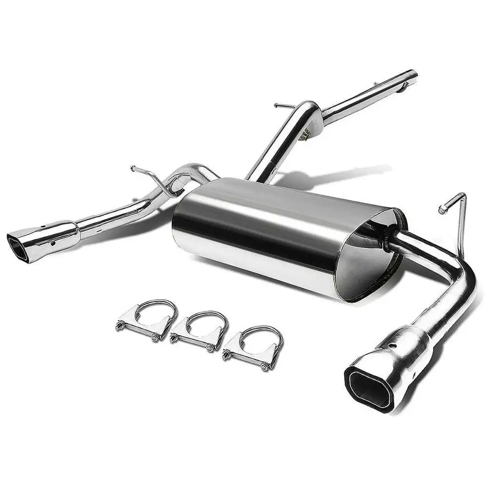 High performance stainless steel exhaust muffler for jeep wrangler jk