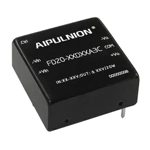 AIPU 20W dual output 9-75Vdc to positive& negative 3.3, 5, 9, 12, 15, 24Vdc DC DC Converter