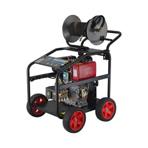 Portable industrial 250bar 3625psi 13kw diesel heated hot water pressure car wash machine high pressure washer