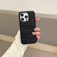 Coque de téléphone antichoc en similicuir gaufré style urbain pour iPhone 17 16 Pro Max et pour 15/14/13 - Design minimaliste premium