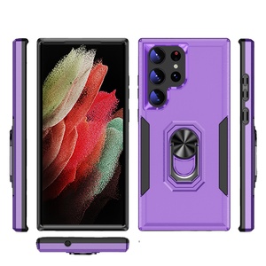 Colore contrasto cavalletto magnetico Antishock TPU PC Cover posteriore per <span class=keywords><strong>Samsung</strong></span> <span class=keywords><strong>Galaxy</strong></span> S24 ULTRA S23 Ultra armatura custodia per telefono s22 - Product Image 1