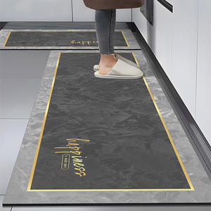 Ensemble de <span class=keywords><strong>tapis</strong></span> imprimés modernes en microfibre antidérapant, doux, anti-fatigue, absorbant l'humidité et à séchage rapide pour la cuisine - Product Image 3