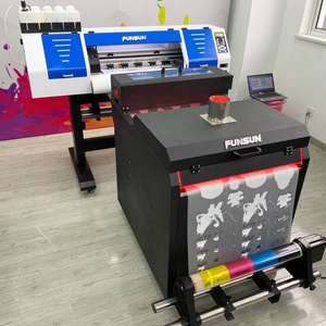 Funsun 60Cm DTG DTF Máy In Cuộn Để Cuộn Áo Thun Hoodie Quần Vải Mặt Nạ DTF Máy In Với 2 Đầu DX6 Bán Buôn - Product Image 4