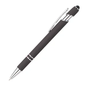 Cadeaux d'affaires écriture coloré personnalisé 2 en 1 Mobile Touch Promotion métal stylet personnalisé stylo à bille avec logo imprimé