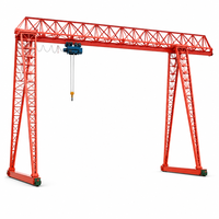 Grue portique SDCRANE haute efficacité 5 tonnes avec moteur, boîte de vitesses et engrenages, hauteur de levage 12m, portée 30m, pour matériaux de construction