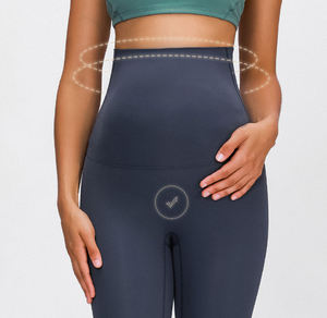 Pantalons de yoga de maternité JY Custom à taille très haute, sans entrejambe, sexy, pour femmes enceintes, leggings de grossesse, vêtements de <span class=keywords><strong>fitness</strong></span> et de yoga - Product Image 2