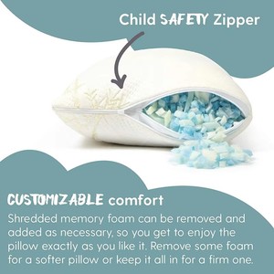 Oreiller pour <span class=keywords><strong>bébé</strong></span> en mousse à mémoire <span class=keywords><strong>de</strong></span> forme douce en bambou, mini oreiller pour la sieste des petits garçons et petites filles - Product Image 4