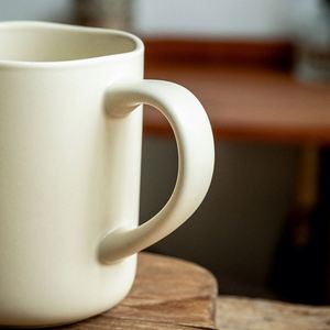 Vintage Simple Style Matte Ceramic <b>Mug</b> Large Capacity Household Coffee Cup Office Water Cup Drinkware 2 Piece <b>Set</b> - Product Image 4