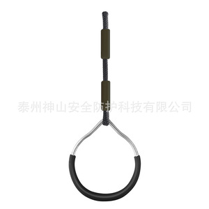 ห่วงแขวนสำหรับเด็กทำจากเหล็กพร้อมเชือกโพลีเอสเตอร์ รับน้ำหนักได้ 150 กก. สำหรับอุปกรณ์ออกกำลังกายในสนามเด็กเล่น - Product Image 4