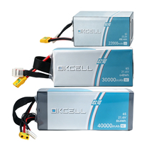 Batterie Lipo 6S personnalisée en pack souple 16000mah 22000mah 30000mah, batterie lithium-ion rechargeable durable pour drone agricole/UAV