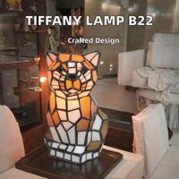 Lampe de table style pastoral très vendue, design papillon artisanal pour salon, chevet, café, ampoule B22 AC/DC