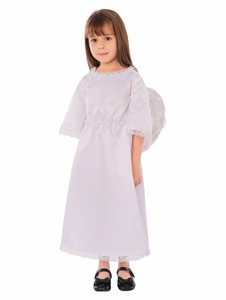 <span class=keywords><strong>Costume</strong></span> da Fata Principessa per Bambine, Abito Bianco da Angelo con Ali per Halloween e Spettacoli Teatrali - Product Image 3