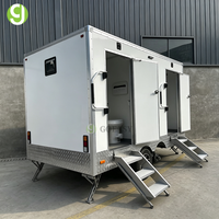 Toilettes portables Goeasy en panneaux sandwich à structure en acier écologique pour les équipes de construction