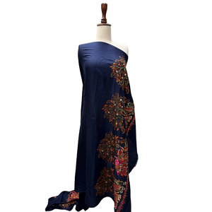Custom Machine Embroidered <b>Shawls</b> Premium Soft Fabric Elegant Traditional Fashion OEM ODM Private Label Manufacturer - Product Image 4