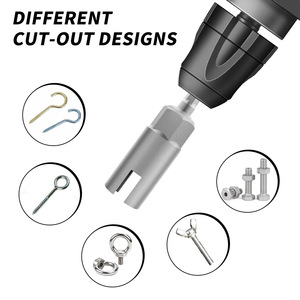 5 Piece Butterfly Socket Wrench Set 1/4 In Hex Drive Steel Industrial Grade Deep Socket Adapter For Power <b>Tools</b> - Product Image 5
