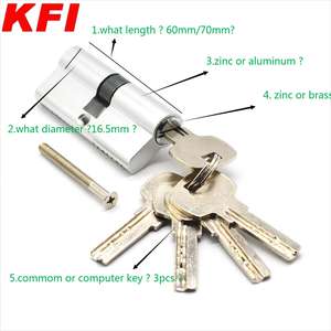 Cilindro de bloqueo de aluminio, 60/70/80/100mm, precio de fábrica - Product Image 2