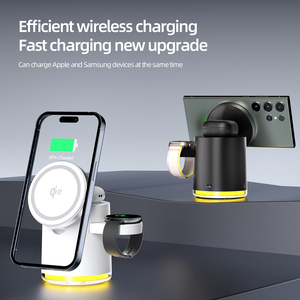 Qi2 sạc không dây đứng từ tính sạc nhanh không dây điện thoại chủ xoay 3 trong 1 đa chức năng sạc không dây đứng - Product Image 4