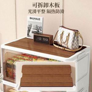 Double Doors Rectangle Injection Molded <b>Foldable</b> Storage <b>Box</b> with 53cm Width Multi-Layer Stackable Design for Clothes & Toys - Product Image 2