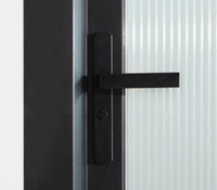 Porte française sur mesure en alliage d'aluminium de grande taille avec panneaux en verre, design minimaliste imperméable pour chambre à coucher et entrée intérieure de villa