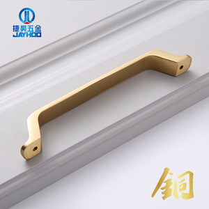 มือจับตู้ทองเหลืองสไตล์จีน รูปทรงแท่ง ทนทาน สำหรับเฟอร์นิเจอร์ตู้เสื้อผ้า - Product Image 4