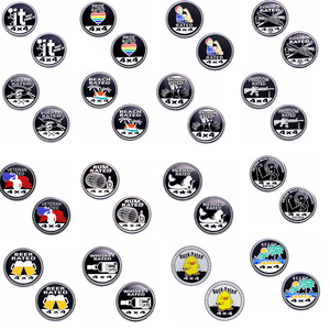 Gran oferta de fábrica, emblema personalizado, <span class=keywords><strong>4x4</strong></span>, pegatina de coche de forma redonda de Metal nominal para JEEP, insignia todoterreno, venta al por mayor - Product Image 5