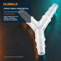 Connecteurs en Y en silicone moulé sur mesure pour assemblages de tubes de dispositifs médicaux multi-lignes et de contrôle de fluides et d'air
