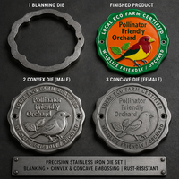 Plaque Murale en Aluminium 3D Gaufrée Découpée pour Verger Écologique, Amie des Pollinisateurs, Décoration de Jardin, Vente en Gros, OEM