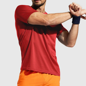 Top Custom Logo Quick Dry Men Gym Fitness T Shirts High Quality Men Slim Fit Gym Wear T-Shirts Men Running Athletic Gym T Shirt - Product Image 4