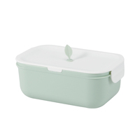 Boîte à lunch bento pour adultes avec logo personnalisé, couvercle en plastique isolé sous vide, micro-ondable, conteneur alimentaire portable