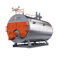 Chaudière à vapeur horizontale à tubes de feu, régulateur de pression automatique GPL, alimentée au gaz/diesel, machinerie industrielle, chaudière de 1,5 tonne