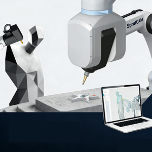 Sprutcam vereenvoudigt complexe robotische taken visueel van CAD tot uitvoering: Zero-code tools voor industriële handlingrobots <span class=keywords><strong>software</strong></span> - Product Image 5