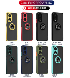 Custodia armatura opaca <span class=keywords><strong>per</strong></span> <span class=keywords><strong>OPPO</strong></span> A78 <span class=keywords><strong>A52</strong></span> A72 A92 A31 A15 A15S A16 A55 A3S anello supporto magnetico custodia antiurto - Product Image 6