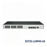 S5735 L24P4X A2 Switch Gigabit PoE+ de 24 Puertos, 4*10G SFP+ Uplink, 380W PoE, Alimentación CA, Switch de Acceso Empresarial, Switches de Red