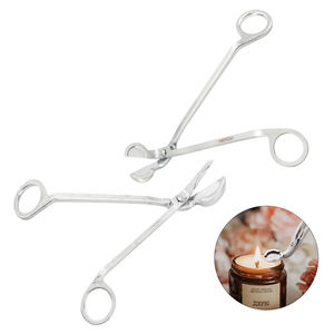 कस्टम लोगो स्टेनलेस स्टील बुझाने मोमबत्तियाँ उपकरण मोमबत्ती कैंची मोमबत्ती विक ट्रिमर - Product Image 1