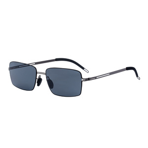 Nuevas gafas de sol polarizadas con montura cuadrada a la moda para hombre, montura de plástico y Metal negro, protección UV400, uso en exteriores - Product Image 4