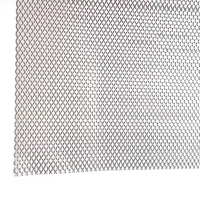Panneau en treillis métallique diamanté extensible en acier inoxydable léger, fourni par l'usine, découpe sur mesure pour faux-plafonds suspendus