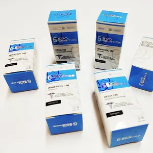 Caja farmacéutica de inyección marca EVO Genetics, cajas de viales holográficas de impresión personalizada para viales de 10ml