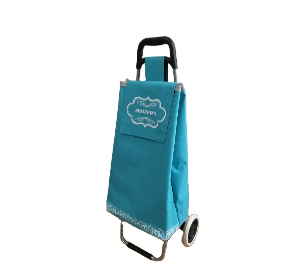 2021 Cheap prices camping shopping large capacity portable cloth bag foldable shopping cart