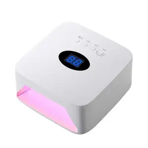 2024 new arrive 54w S50 Rechargeable Nail Lamp High-power Quick-drying Machine Wireless Home Use sensor 30 lamp beads uv lamp