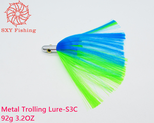 SXY FISHING S3C Leurre de pêche à la traîne en métal Appât de poisson à la traîne en haute mer Big Game Lure Leurre à tête de cuivre Appât d'eau salée Appât marlin - Product Image 3