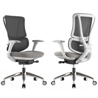 Chaises ergonomiques pivotantes KOHO à dossier moyen, accoudoirs 4D réglables, pour bureau, entreprise, conférence, conformes ANSI/BIFMA X5.1-2017, projet de bureau ODM