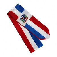 Écharpe de graduation pour adultes en polyester satiné 100% pour l'échange scolaire international en République dominicaine
