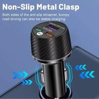 Pengisi Daya Mobil USB+2 Type-c 66W Pengisian Cepat Adaptor Mobil USB Type C PD 66W 3 Port USB-C Pengisian Cepat Ponsel di Mobil
