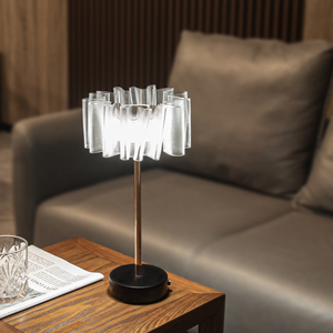 Sang trọng xách tay có thể sạc lại bảng đèn cạnh giường ngủ phòng ngủ phòng khách cảm biến cảm ứng <span class=keywords><strong>LED</strong></span> ánh sáng bàn Acrylic không dây bảng đèn - Product Image 2