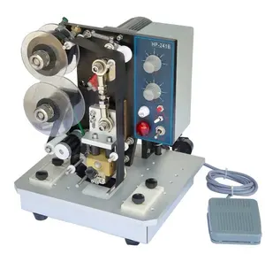 Máquina de codificación de fecha de cinta de lámina de estampado en caliente para número de lote