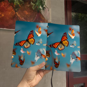 Cadeau de Pâques A6 Journal pour les superviseurs <span class=keywords><strong>d</strong></span>'<span class=keywords><strong>entrepôt</strong></span> pour soutenir la gestion des stocks avec des papillons volant dans le ciel imprimé - Product Image 6